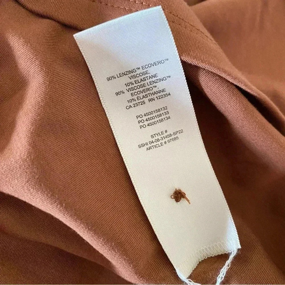 Aritzia Wilfred Free Pose Button Down Shirt Dress Soft Jersey Long Sleeve Mini - Picture 10 of 10